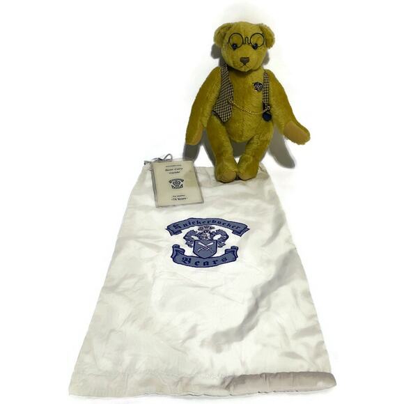 Knickerbocker Bears Teddy Bear Plush With Bear Care Guide, Brush and Bag 15" - Picture 6 of 13